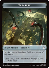 Spider // Treasure Double-Sided Token [Marvel's Spider-Man Tokens] | Empire Gaming NC