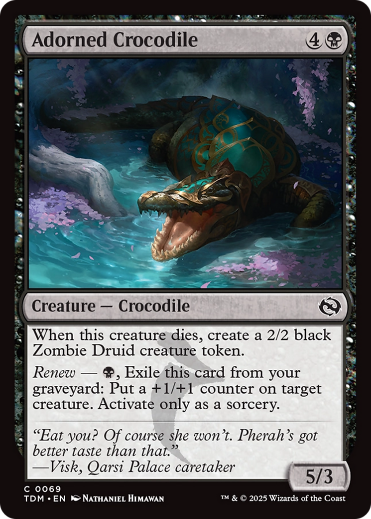 Adorned Crocodile [Tarkir: Dragonstorm] | Empire Gaming NC