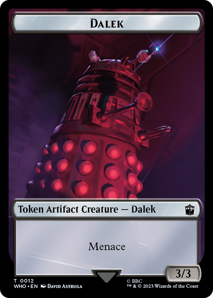 Dalek // Alien Salamander Double-Sided Token [Doctor Who Tokens] | Empire Gaming NC