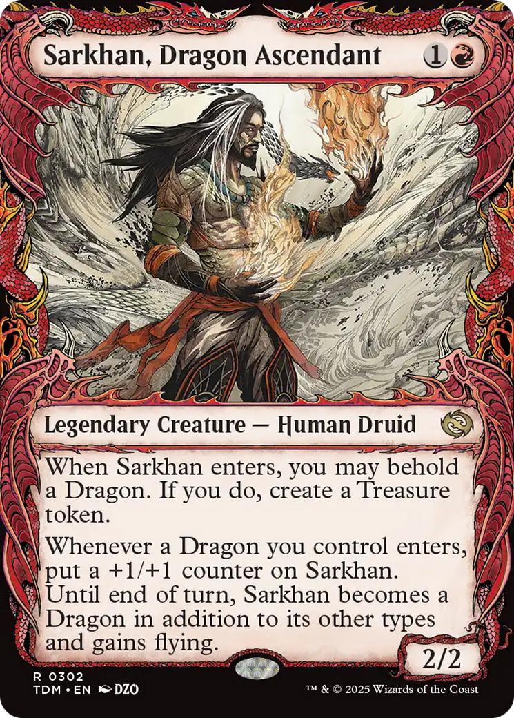 Sarkhan, Dragon Ascendant (0302) (Showcase) [Tarkir: Dragonstorm] | Empire Gaming NC