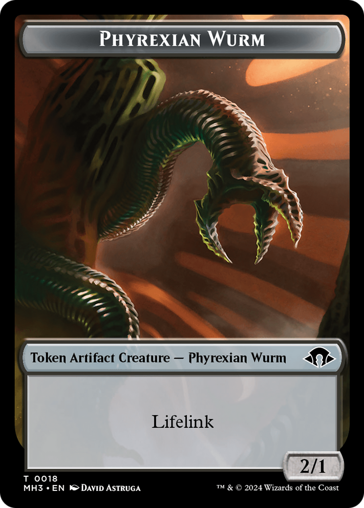 Phyrexian Germ // Phyrexian Wurm (0018) Double-Sided Token [Modern Horizons 3 Tokens] | Empire Gaming NC