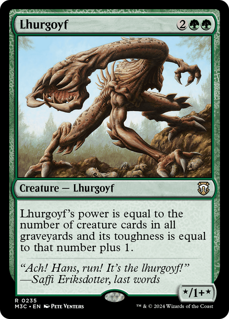 Lhurgoyf (Ripple Foil) [Modern Horizons 3 Commander] | Empire Gaming NC