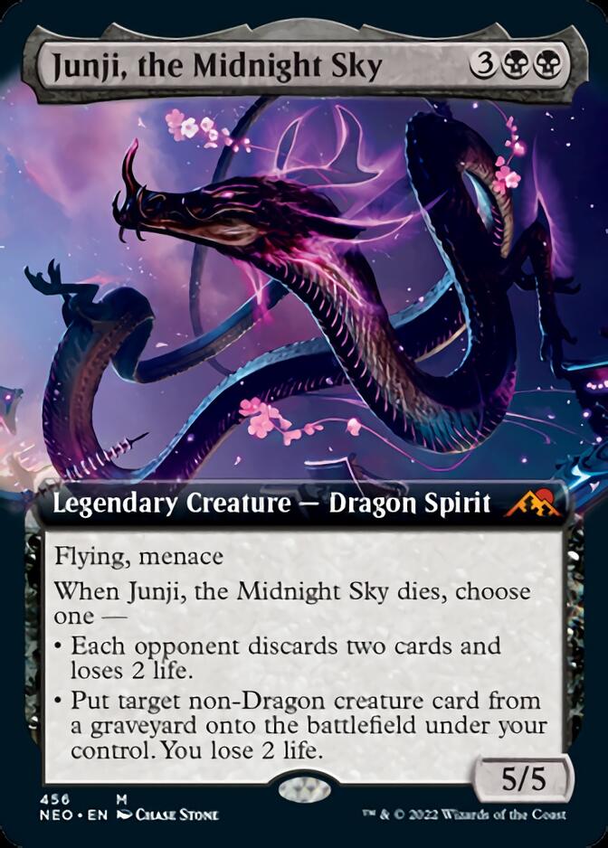 Junji, the Midnight Sky (Extended Art) [Kamigawa: Neon Dynasty] | Empire Gaming NC