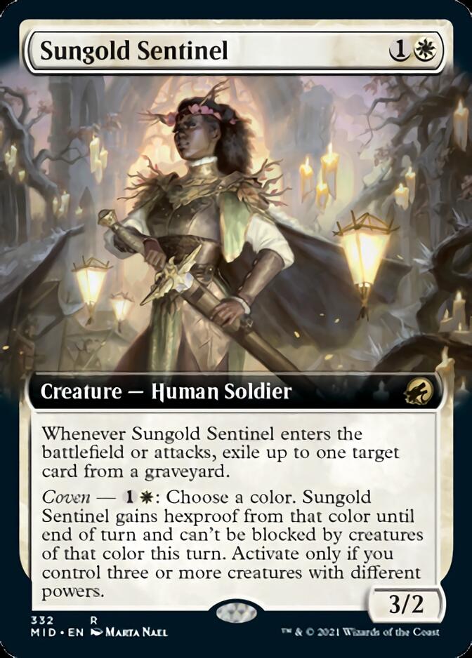 Sungold Sentinel (Extended Art) [Innistrad: Midnight Hunt] | Empire Gaming NC