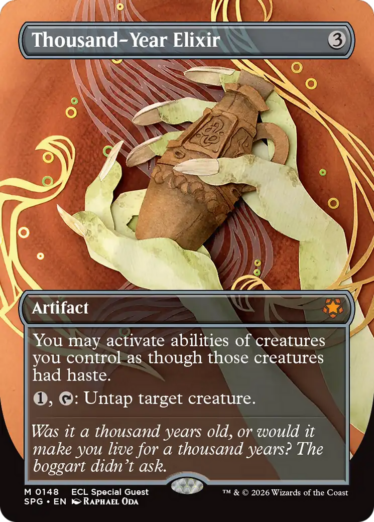 Thousand-Year Elixir (Borderless) [Lorwyn Eclipsed Special Guests] | Empire Gaming NC