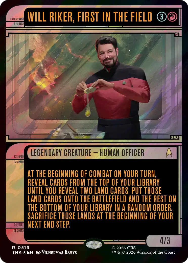 Will Riker, First in the Field (Showcase) (Surge Foil) [Star Trek] | Empire Gaming NC