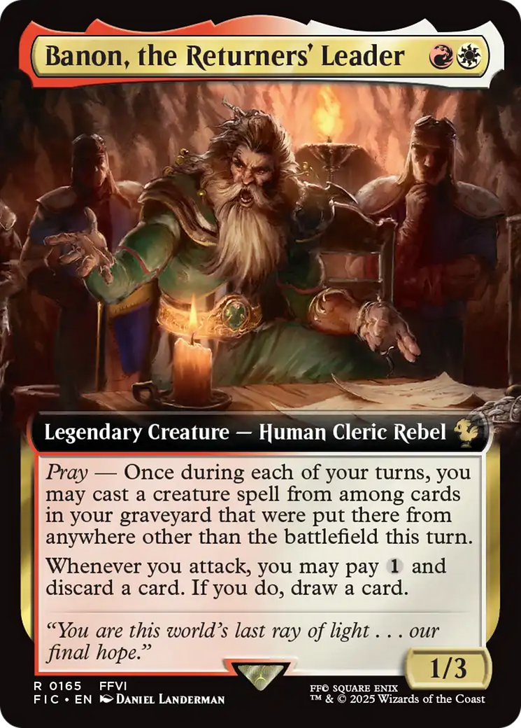 Banon, the Returners' Leader (Extended Art) [FINAL FANTASY Commander] | Empire Gaming NC