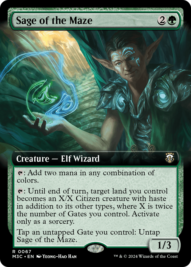 Sage of the Maze (Extended Art) [Modern Horizons 3 Commander] | Empire Gaming NC