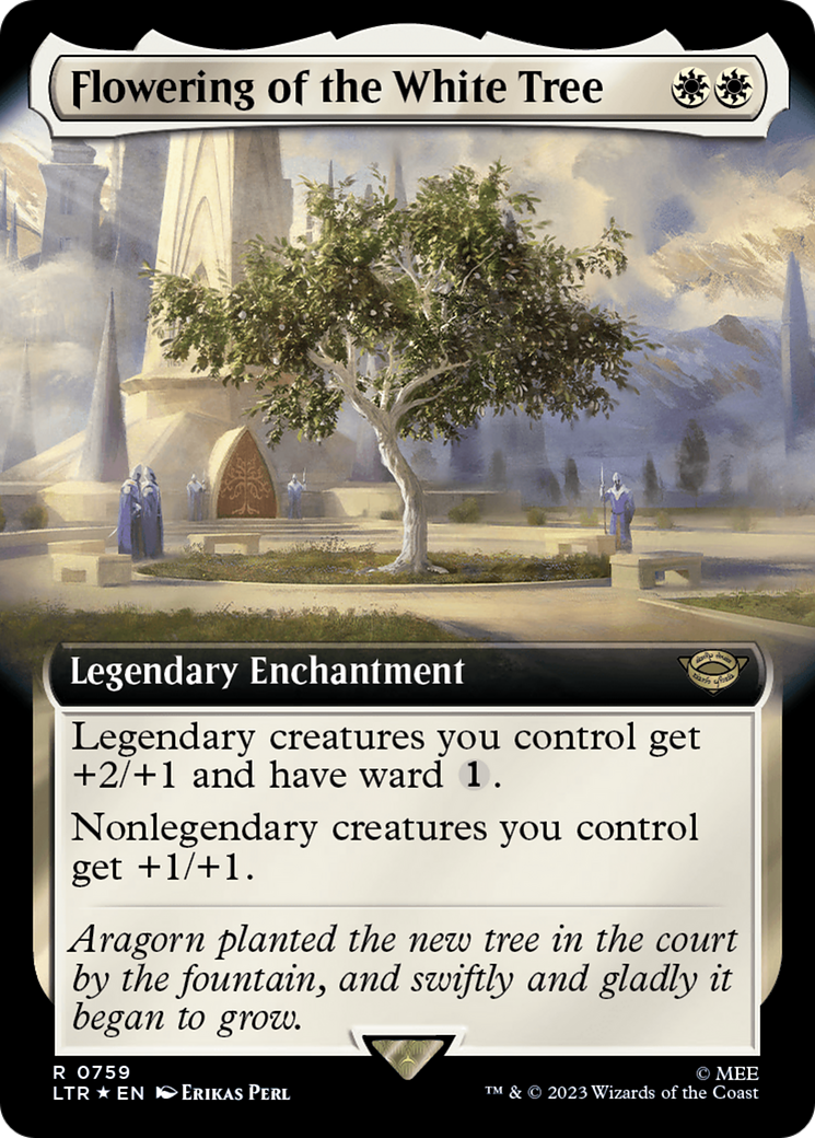 Flowering of the White Tree (Extended Art) (Surge Foil) [The Lord of the Rings: Tales of Middle-Earth] | Empire Gaming NC