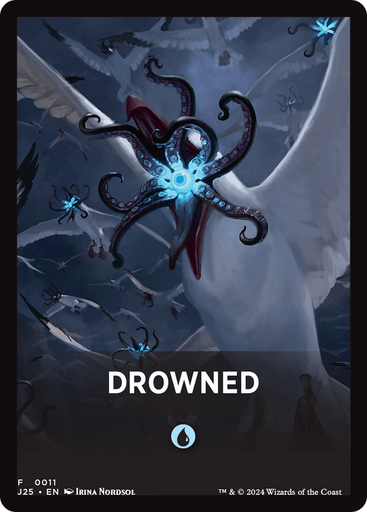 Drowned Theme Card [Foundations Jumpstart Front Cards] | Empire Gaming NC