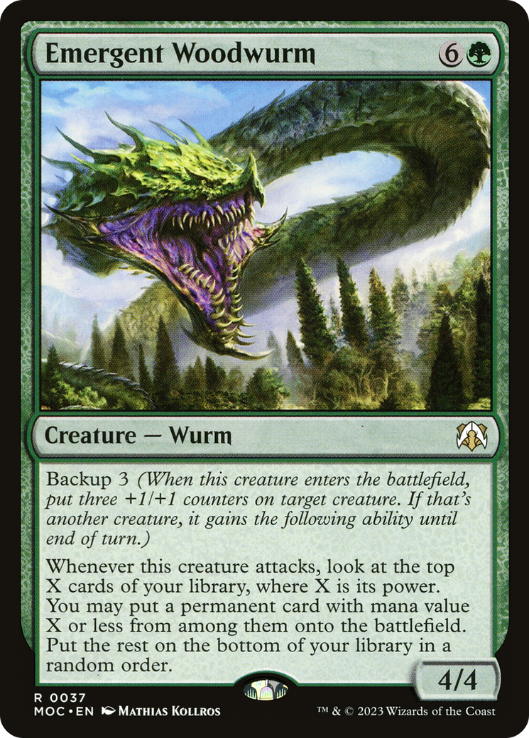 Emergent Woodwurm [March of the Machine Commander] | Empire Gaming NC