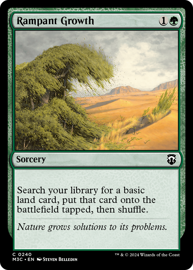 Rampant Growth (Ripple Foil) [Modern Horizons 3 Commander] | Empire Gaming NC