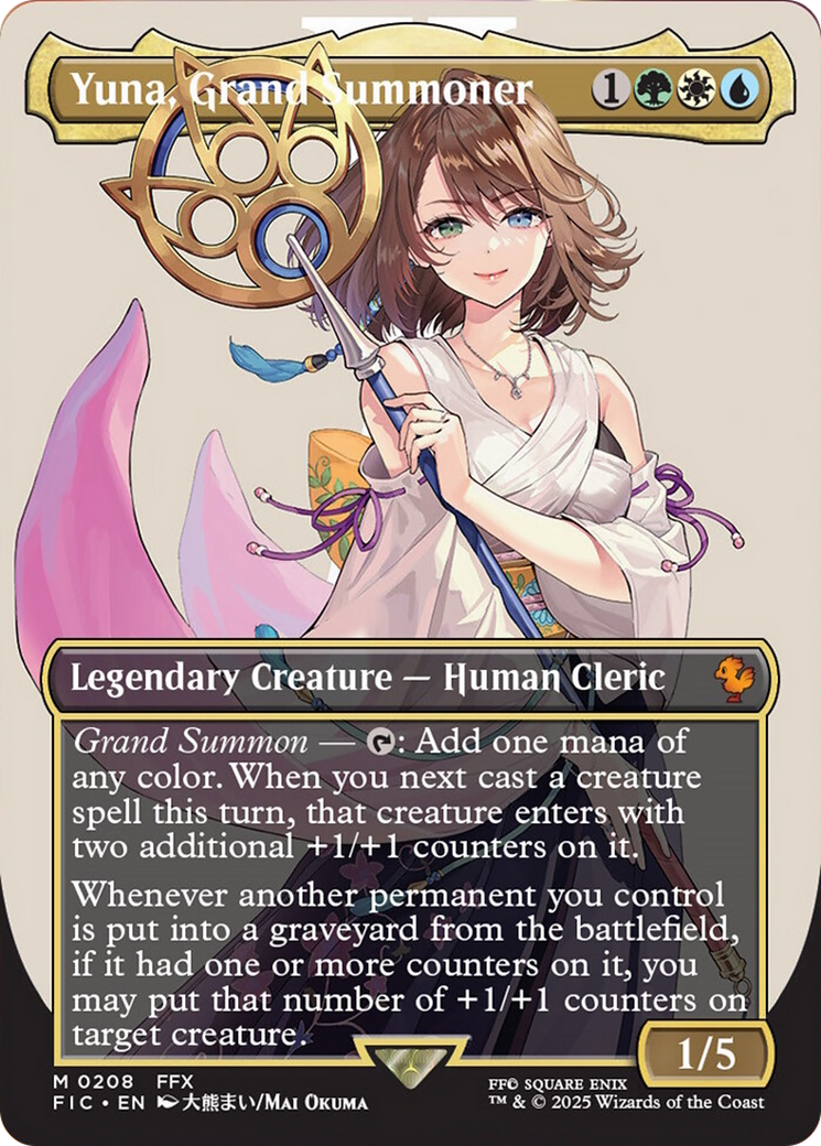 Yuna, Grand Summoner (Borderless) [FINAL FANTASY Commander] | Empire Gaming NC