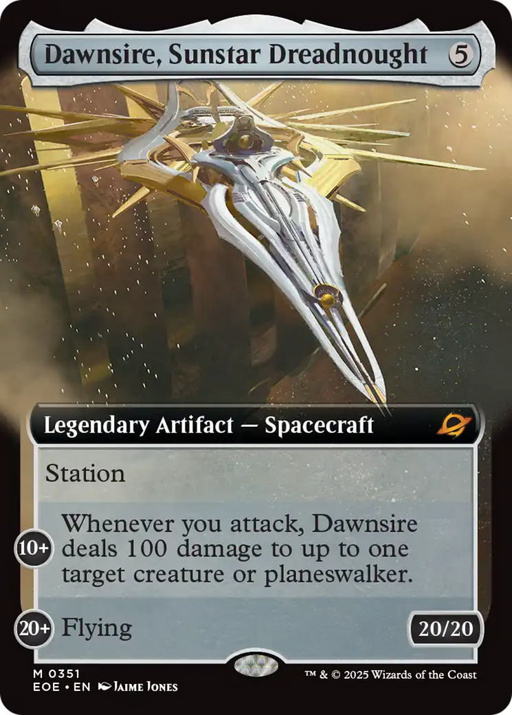 Dawnsire, Sunstar Dreadnought (Extended Art) [Edge of Eternities] | Empire Gaming NC