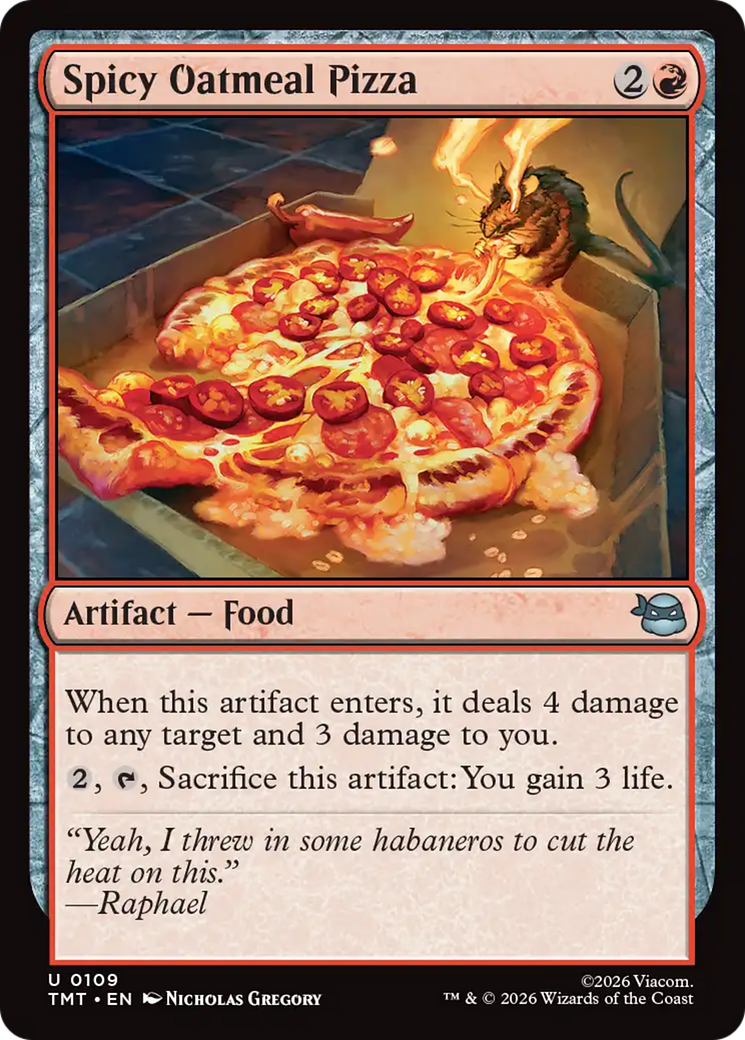Spicy Oatmeal Pizza [Teenage Mutant Ninja Turtles] | Empire Gaming NC