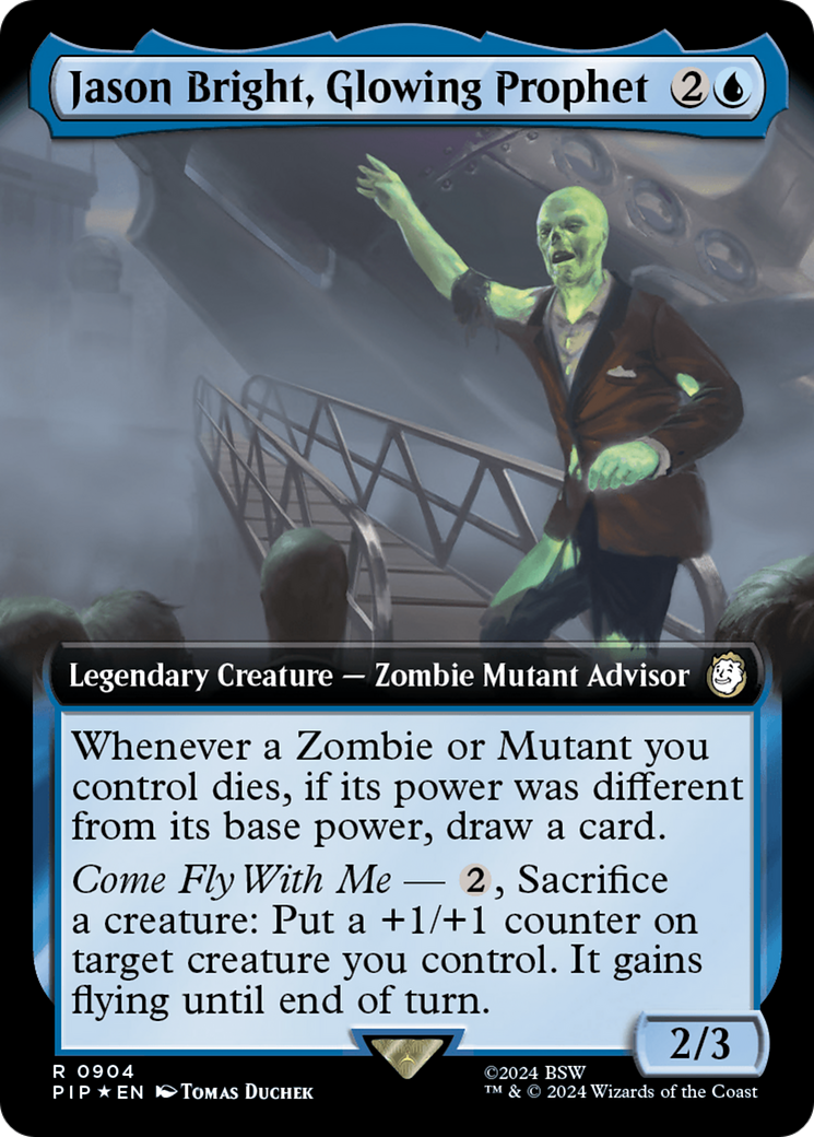 Jason Bright, Glowing Prophet (Extended Art) (Surge Foil) [Fallout] | Empire Gaming NC