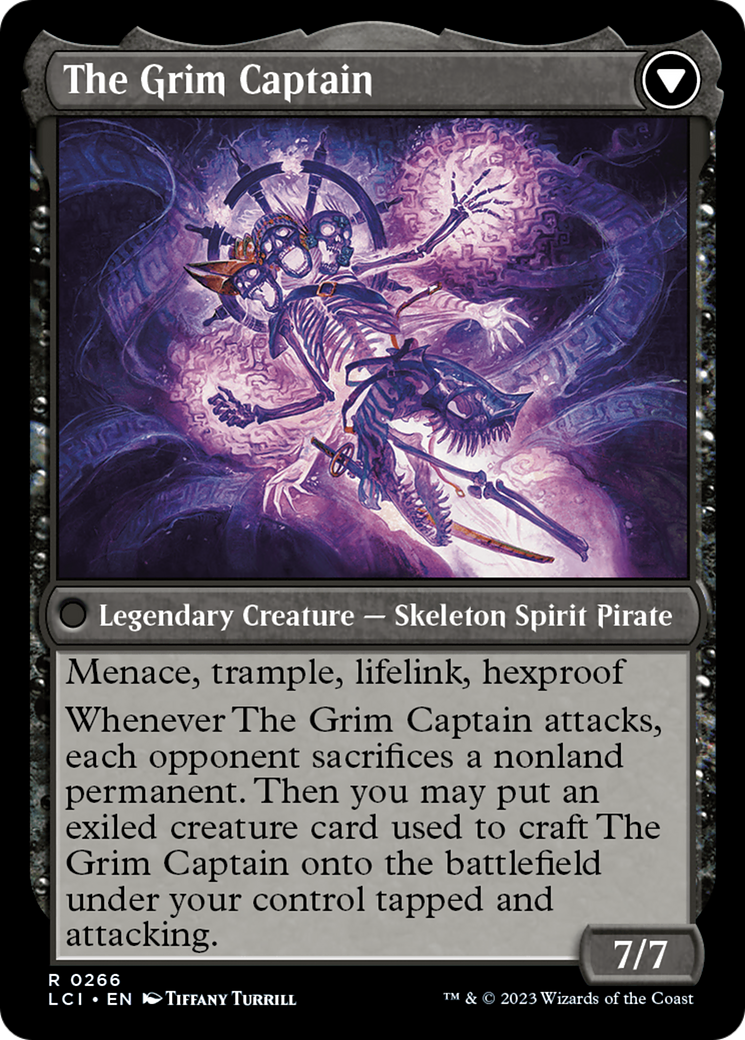 Throne of the Grim Captain // The Grim Captain [The Lost Caverns of Ixalan Prerelease Cards] | Empire Gaming NC