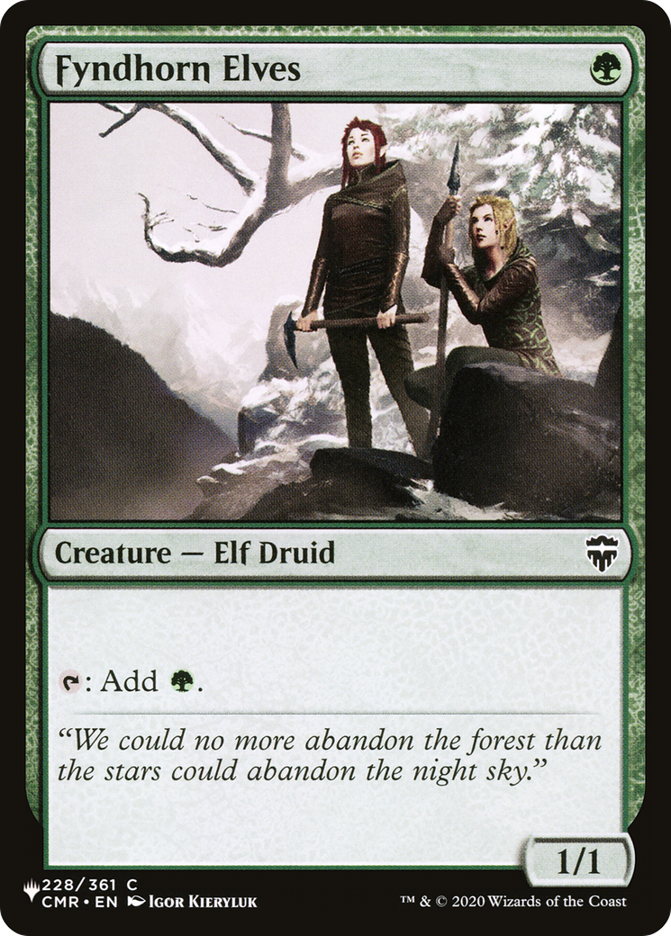 Fyndhorn Elves [The List] | Empire Gaming NC