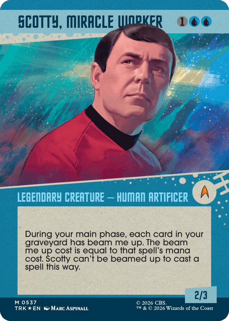 Scotty, Miracle Worker (Showcase) (Surge Foil) [Star Trek] | Empire Gaming NC