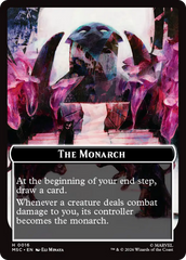 The Monarch (016) // Vibranium (031) Double-Sided Token (Surge Foil) [Marvel Super Heroes Commander Tokens] | Empire Gaming NC