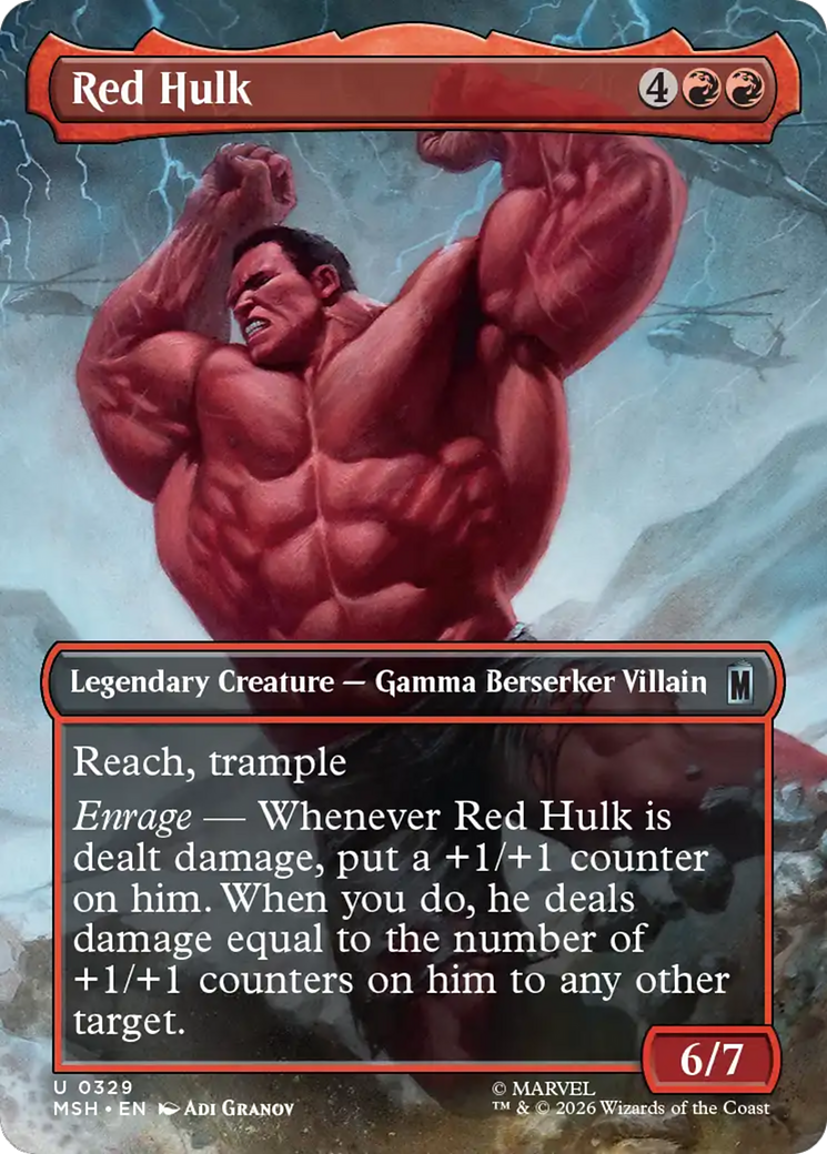 Red Hulk (Borderless) [Marvel Super Heroes] | Empire Gaming NC