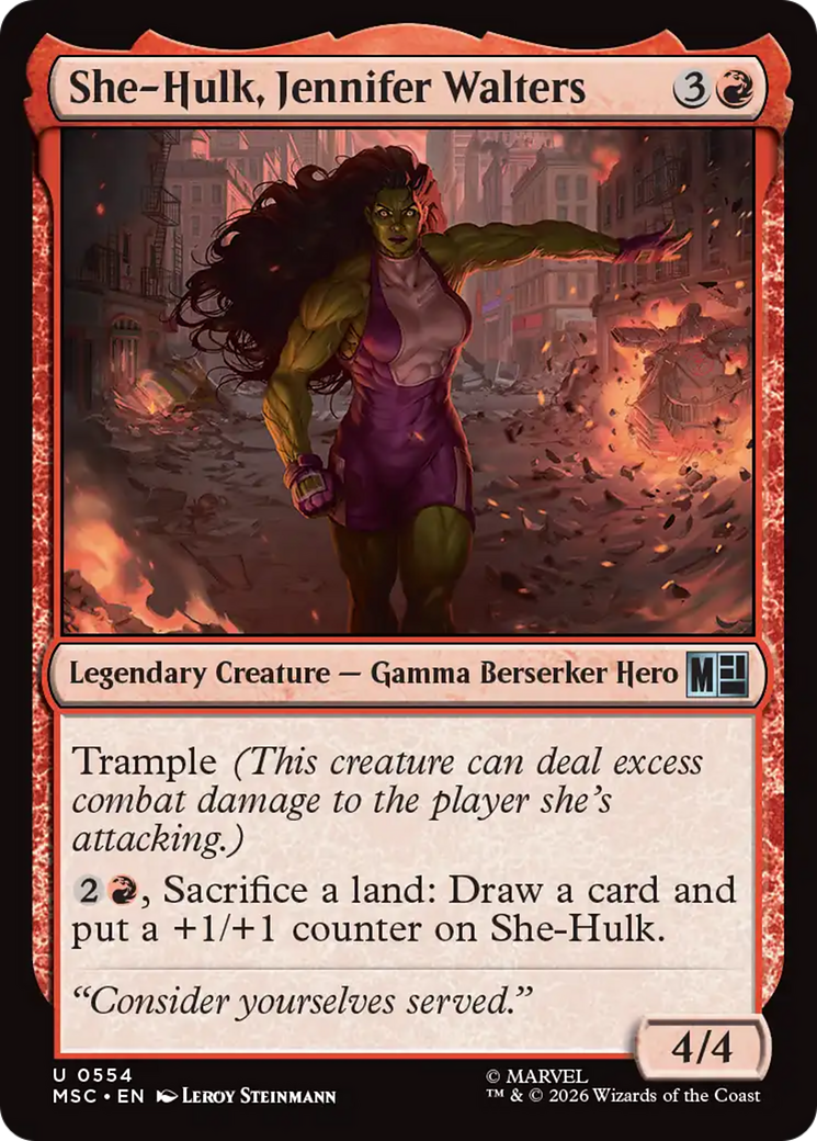 She-Hulk, Jennifer Walters [Marvel Super Heroes Commander] | Empire Gaming NC