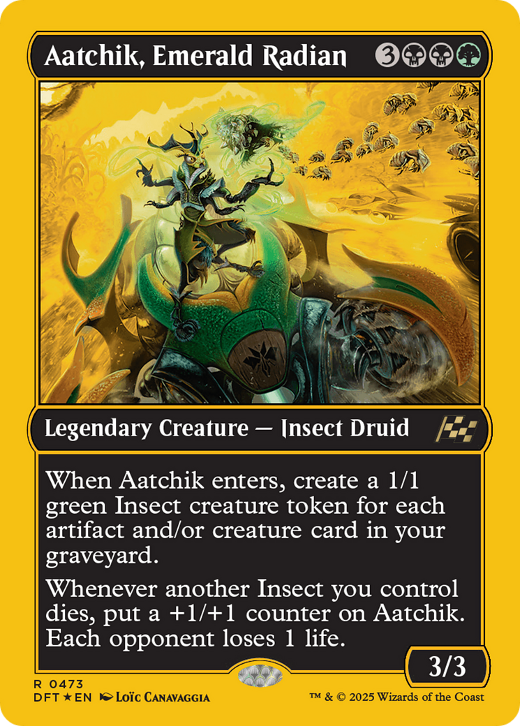 Aatchik, Emerald Radian (First-Place Foil) [Aetherdrift] | Empire Gaming NC