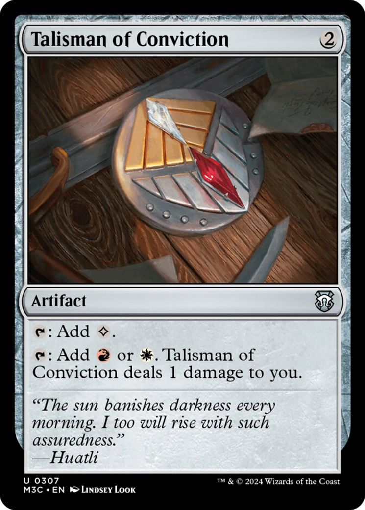 Talisman of Conviction (Ripple Foil) [Modern Horizons 3 Commander] | Empire Gaming NC