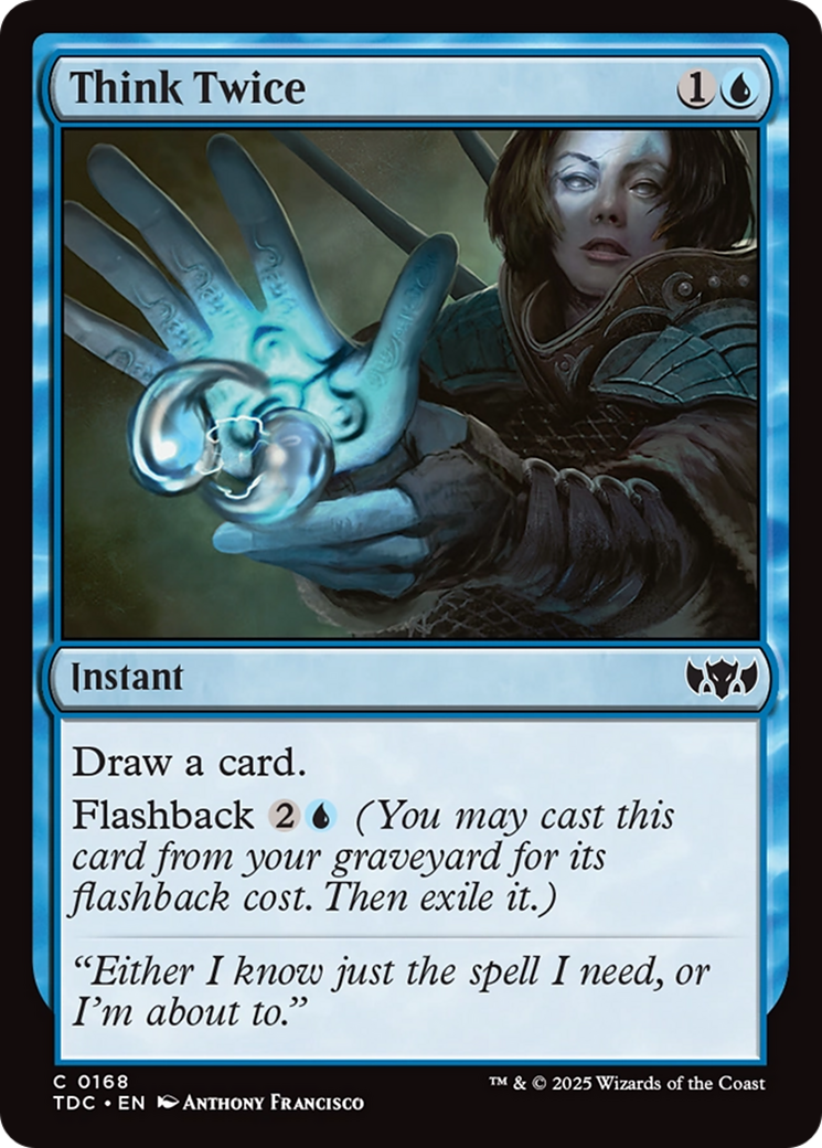 Think Twice [Tarkir: Dragonstorm Commander] | Empire Gaming NC