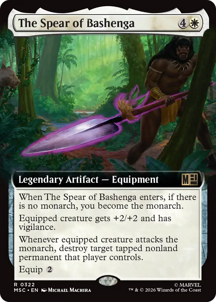 The Spear of Bashenga (Extended Art) [Marvel Super Heroes Commander] | Empire Gaming NC