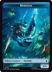 Merfolk // Doombot Double-Sided Token [Marvel Super Heroes Tokens] | Empire Gaming NC