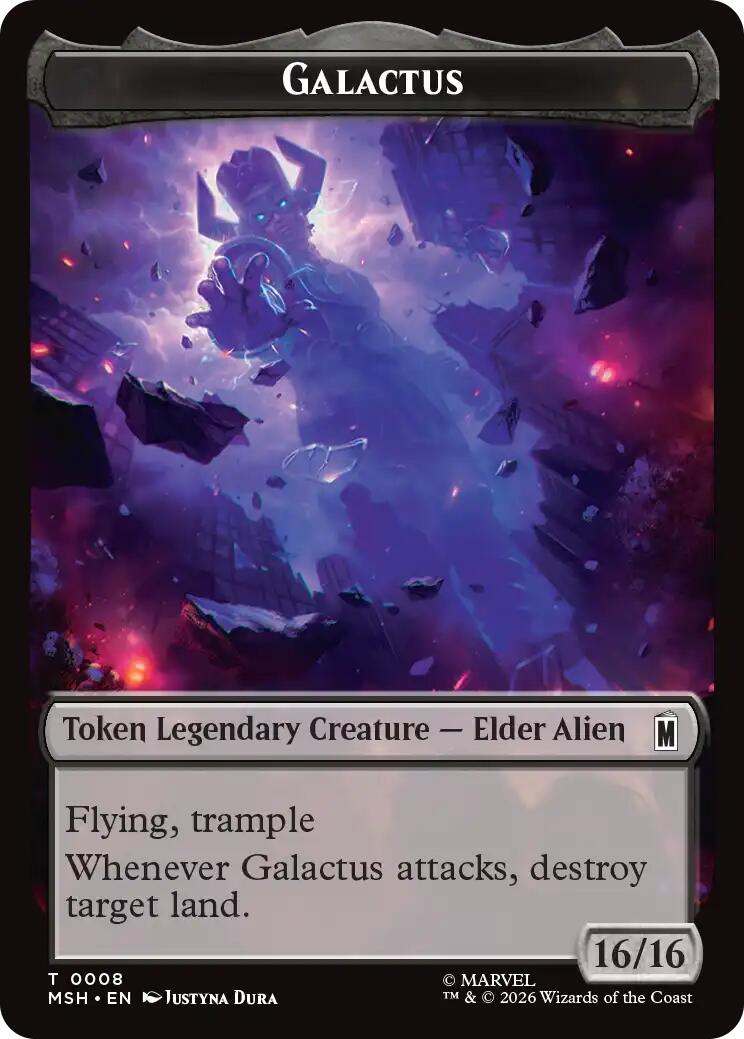 Galactus // Squirrel Double-Sided Token [Marvel Super Heroes Tokens] | Empire Gaming NC