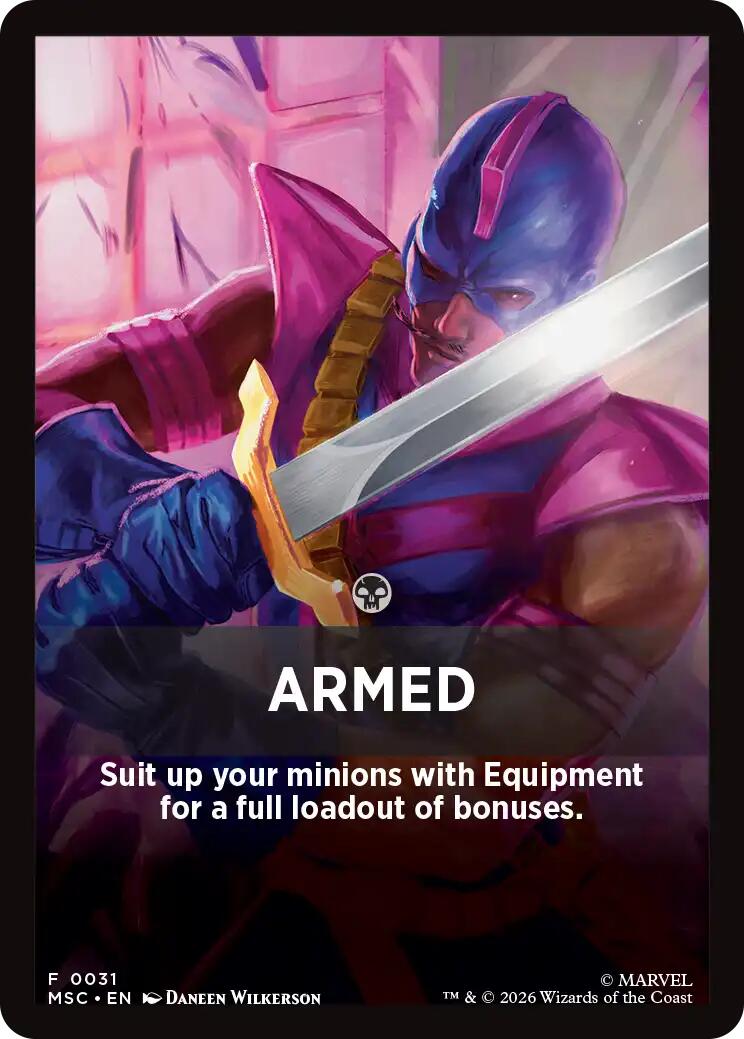 Armed Theme Card [Marvel Super Heroes Commander] | Empire Gaming NC