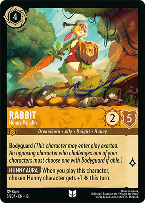 Rabbit - Hunny Paladin (5/207) [Attack of the Vine!] | Empire Gaming NC