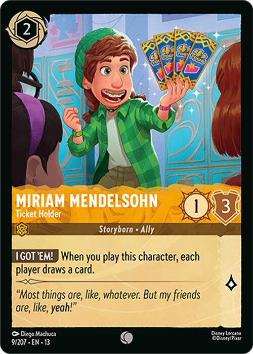 Miriam Mendelsohn - Ticket Holder (9/207) [Attack of the Vine!] | Empire Gaming NC