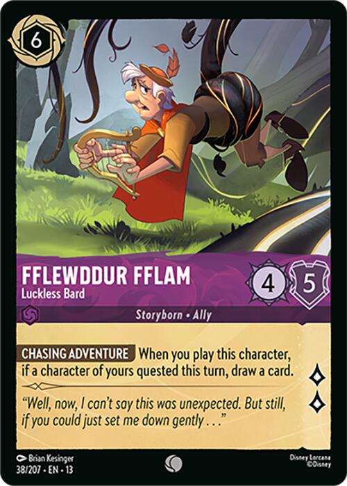 Fflewddur Fflam - Luckless Bard (38/207) [Attack of the Vine!] | Empire Gaming NC