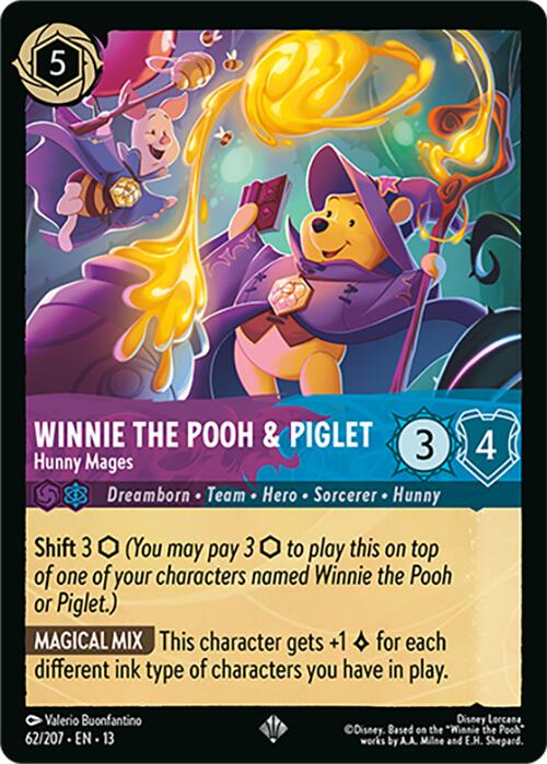 Winnie the Pooh & Piglet - Hunny Mages (62/207) [Attack of the Vine!] | Empire Gaming NC
