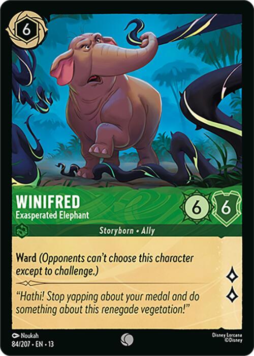 Winifred - Exasperated Elephant (84/207) [Attack of the Vine!] | Empire Gaming NC
