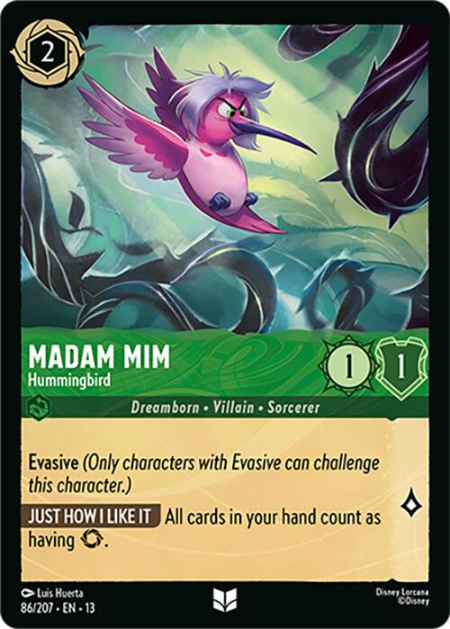Madam Mim - Hummingbird (86/207) [Attack of the Vine!] | Empire Gaming NC