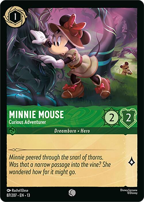 Minnie Mouse - Curious Adventurer (87/207) [Attack of the Vine!] | Empire Gaming NC