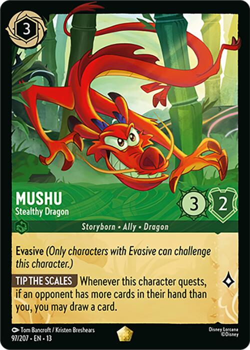 Mushu - Stealthy Dragon (97/207) [Attack of the Vine!] | Empire Gaming NC