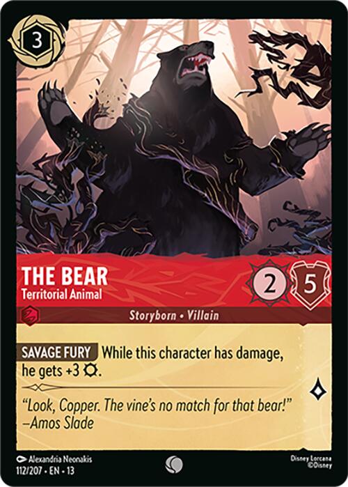 The Bear - Territorial Animal (112/207) [Attack of the Vine!] | Empire Gaming NC