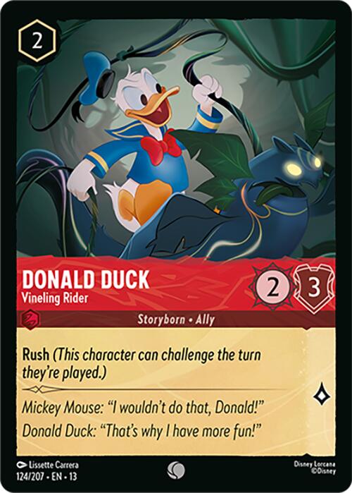 Donald Duck - Vineling Rider (124/207) [Attack of the Vine!] | Empire Gaming NC