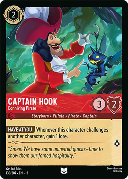Captain Hook - Conniving Pirate (130/207) [Attack of the Vine!] | Empire Gaming NC