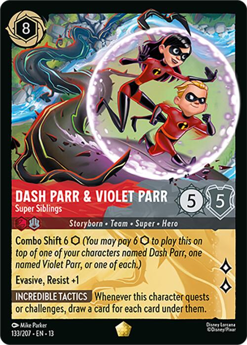 Dash Parr & Violet Parr - Super Siblings (133/207) [Attack of the Vine!] | Empire Gaming NC