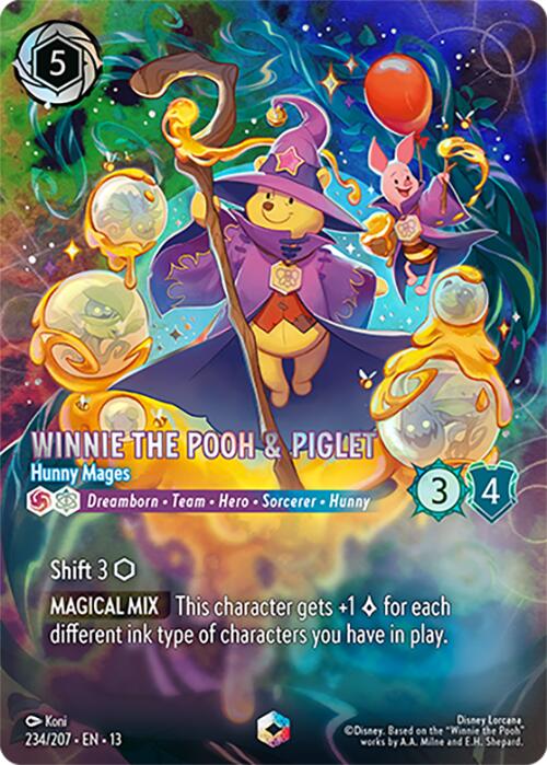 Winnie the Pooh & Piglet - Hunny Mages (Enchanted) (234/204) [Attack of the Vine!] | Empire Gaming NC