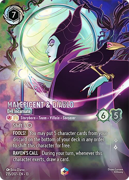 Maleficent & Diablo - Evil Incarnate (Enchanted) (235/204) [Attack of the Vine!] | Empire Gaming NC