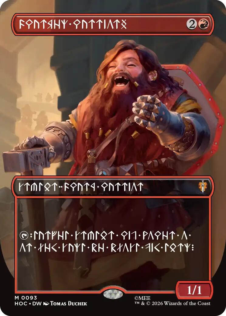 Dwarven Warriors (Borderless) (Dwarvish) [The Hobbit: Eternal-Legal] | Empire Gaming NC