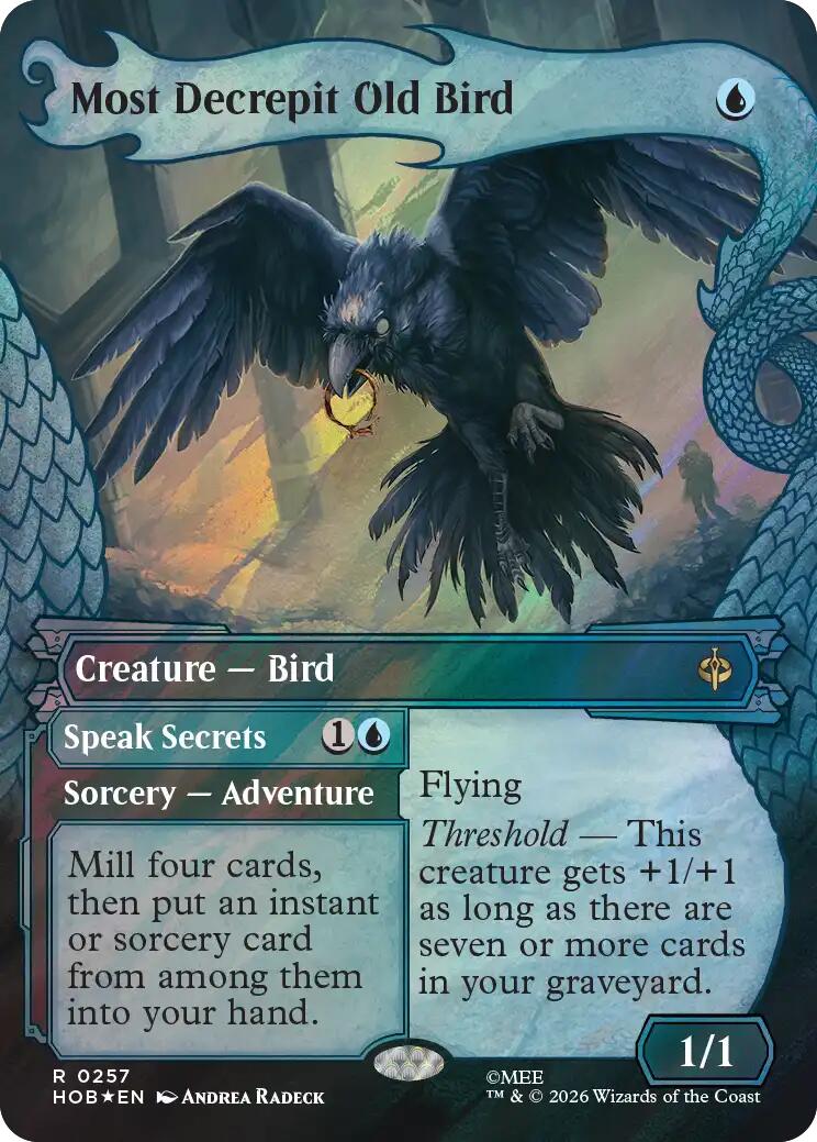 Most Decrepit Old Bird (Showcase) (Surge Foil) [The Hobbit] | Empire Gaming NC