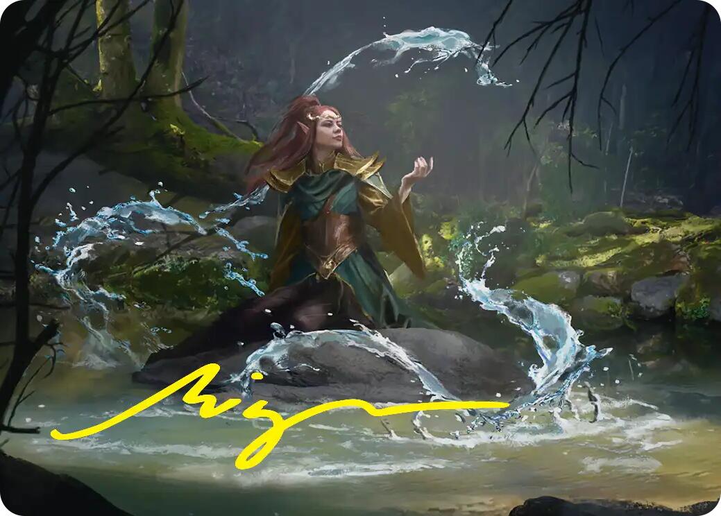 Mirkwood Meditator Art Card (Gold-Stamped Signature) [The Hobbit Art Series] | Empire Gaming NC
